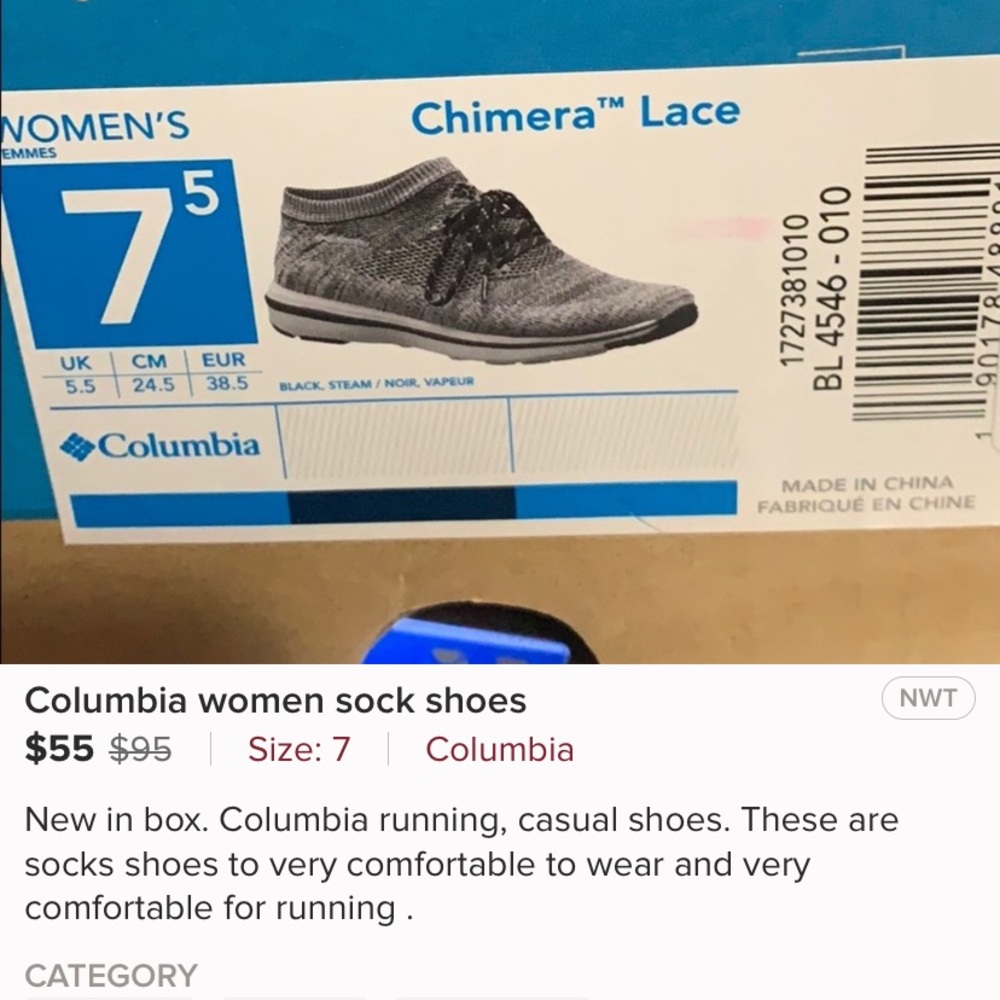 NWT Columbia women shoes Chimera Lace